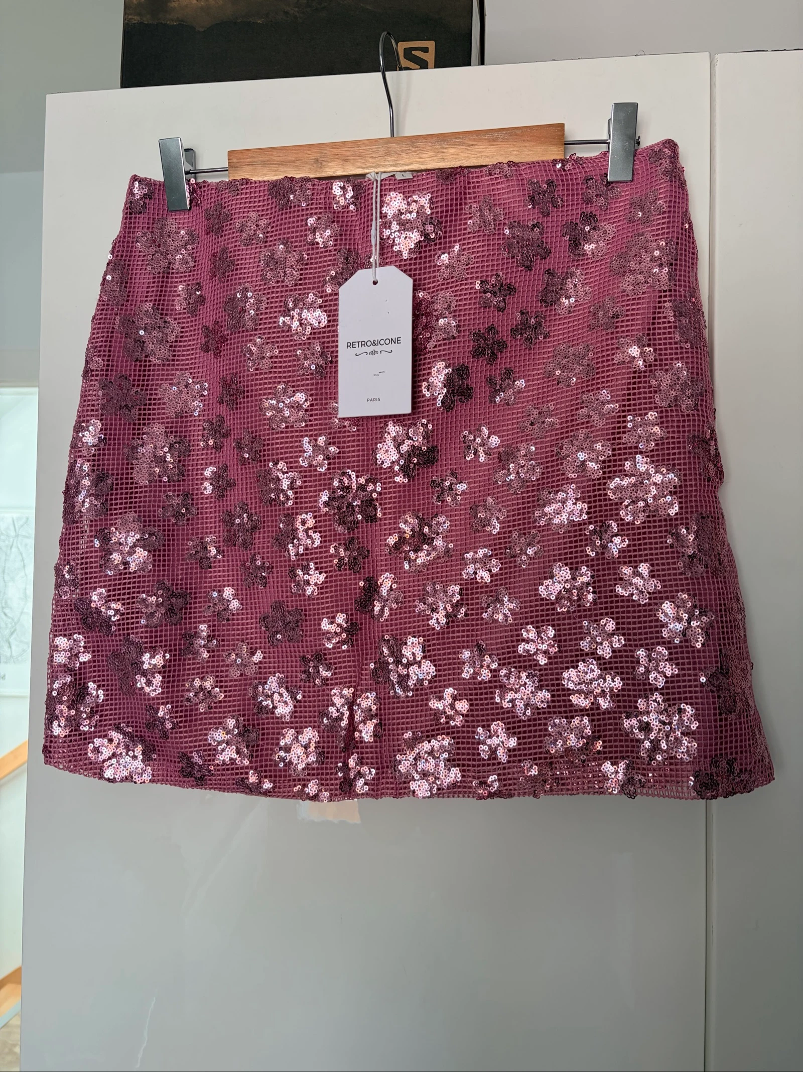 Mini-rok met pailletten Icone&Retro – nieuw met label – photo 3